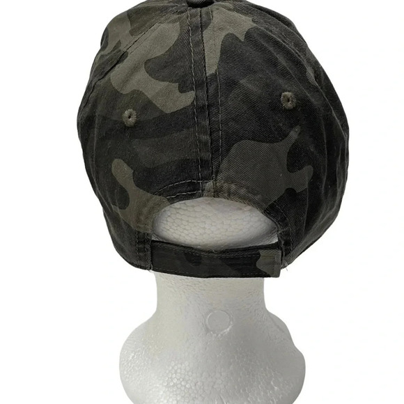 Camo Baseball Cap Olive Green Adjustable Casual Everyday Hat - Picture 3 of 6